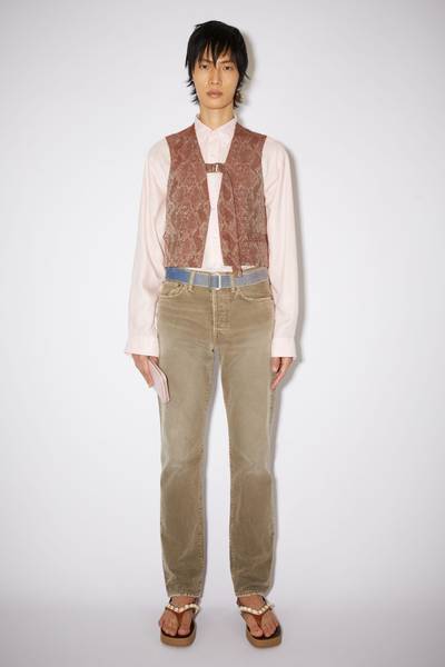 Acne Studios Fitted python vest - Rust red outlook