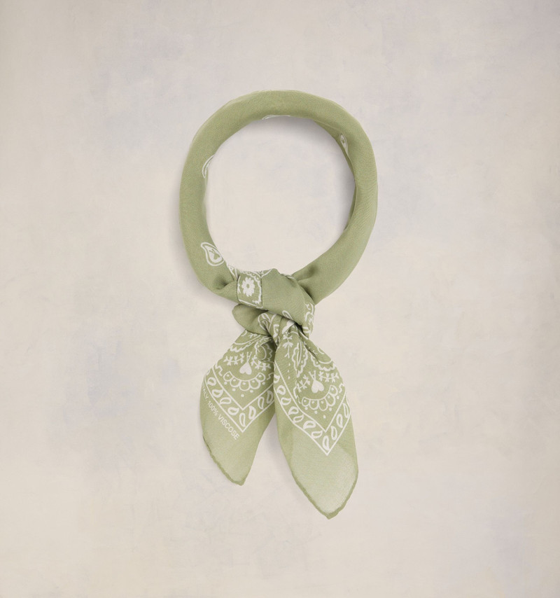 AMI Paris Ami De Coeur Bandana Scarf outlook