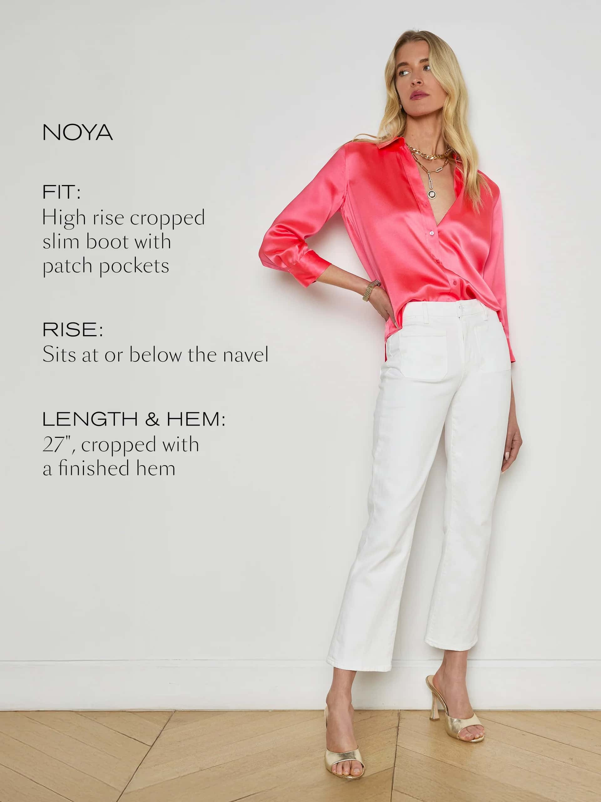 Noya Cropped Slim Flare Jean - 7