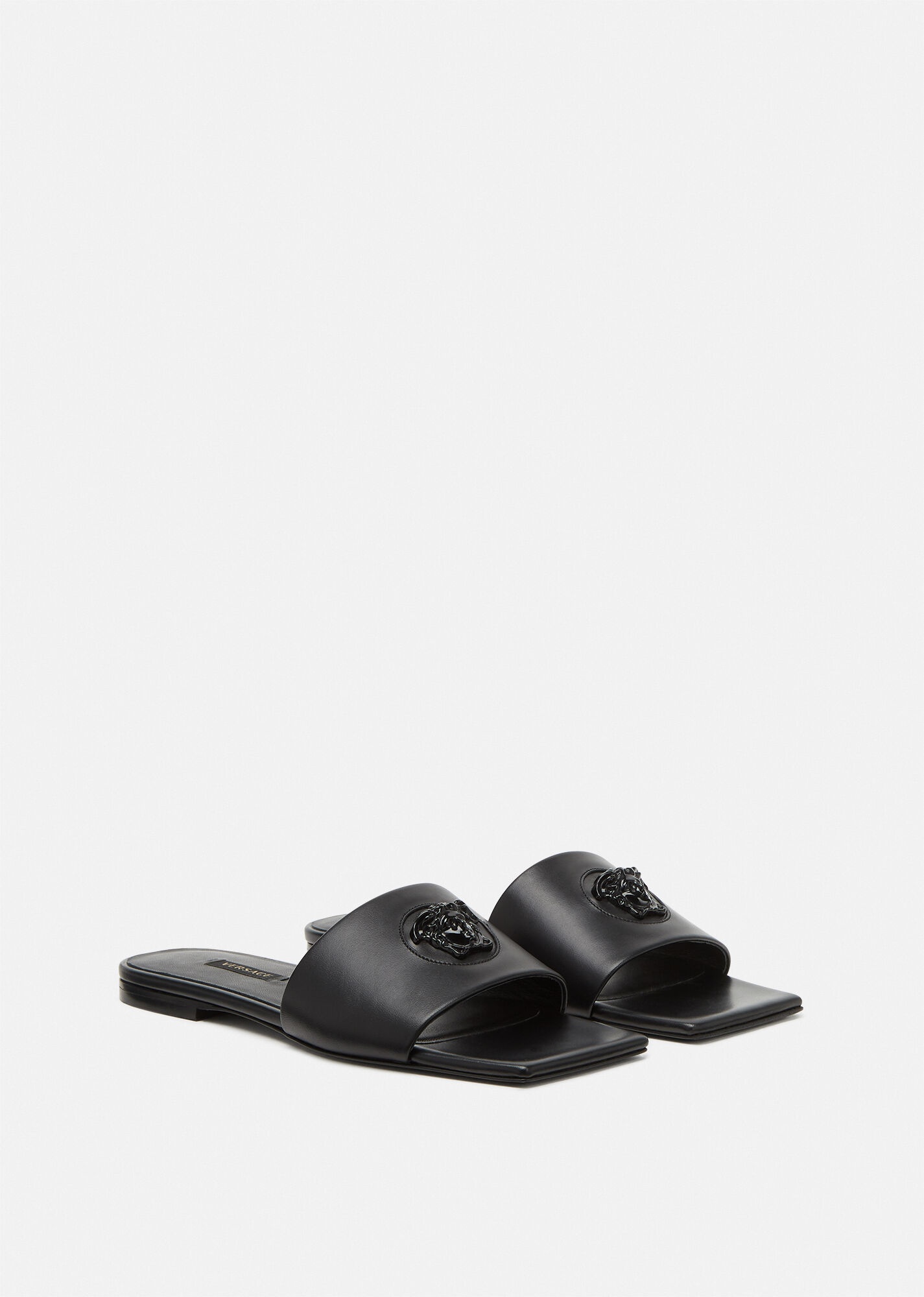 La Medusa Leather Slides - 2