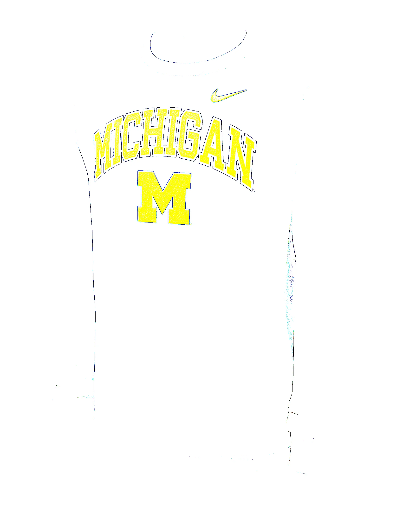 Michigan Arch Men's Nike College Pullover Crew - 1