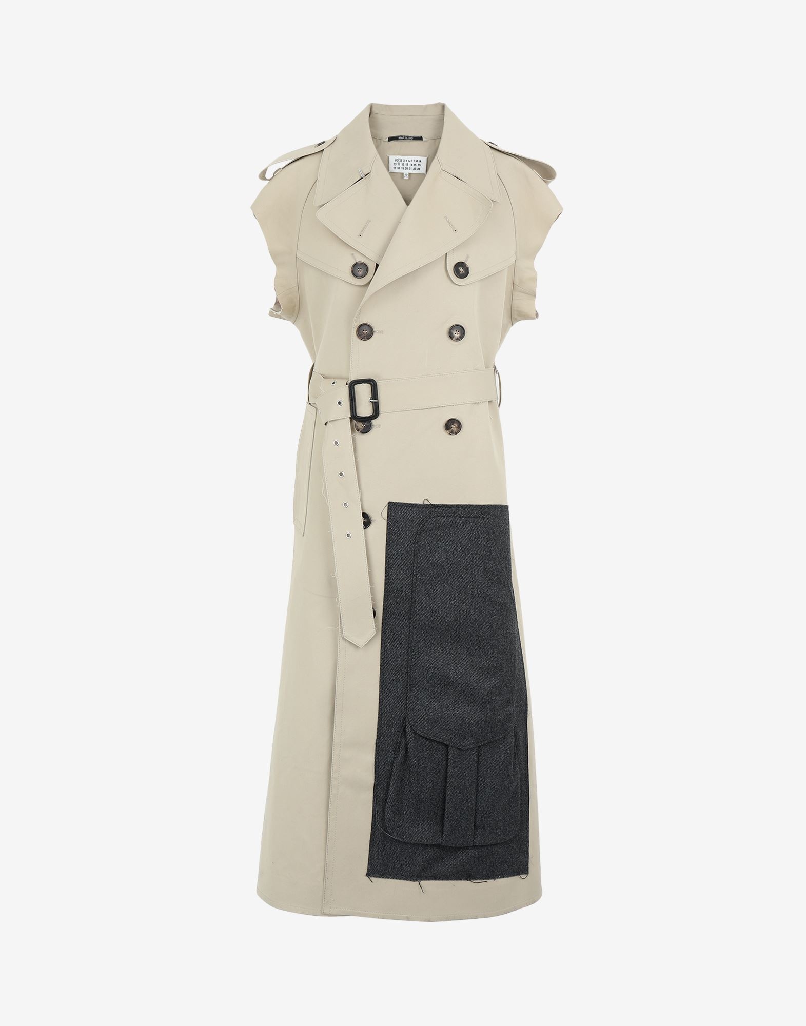 'Memory of' sleeveless trench coat - 1