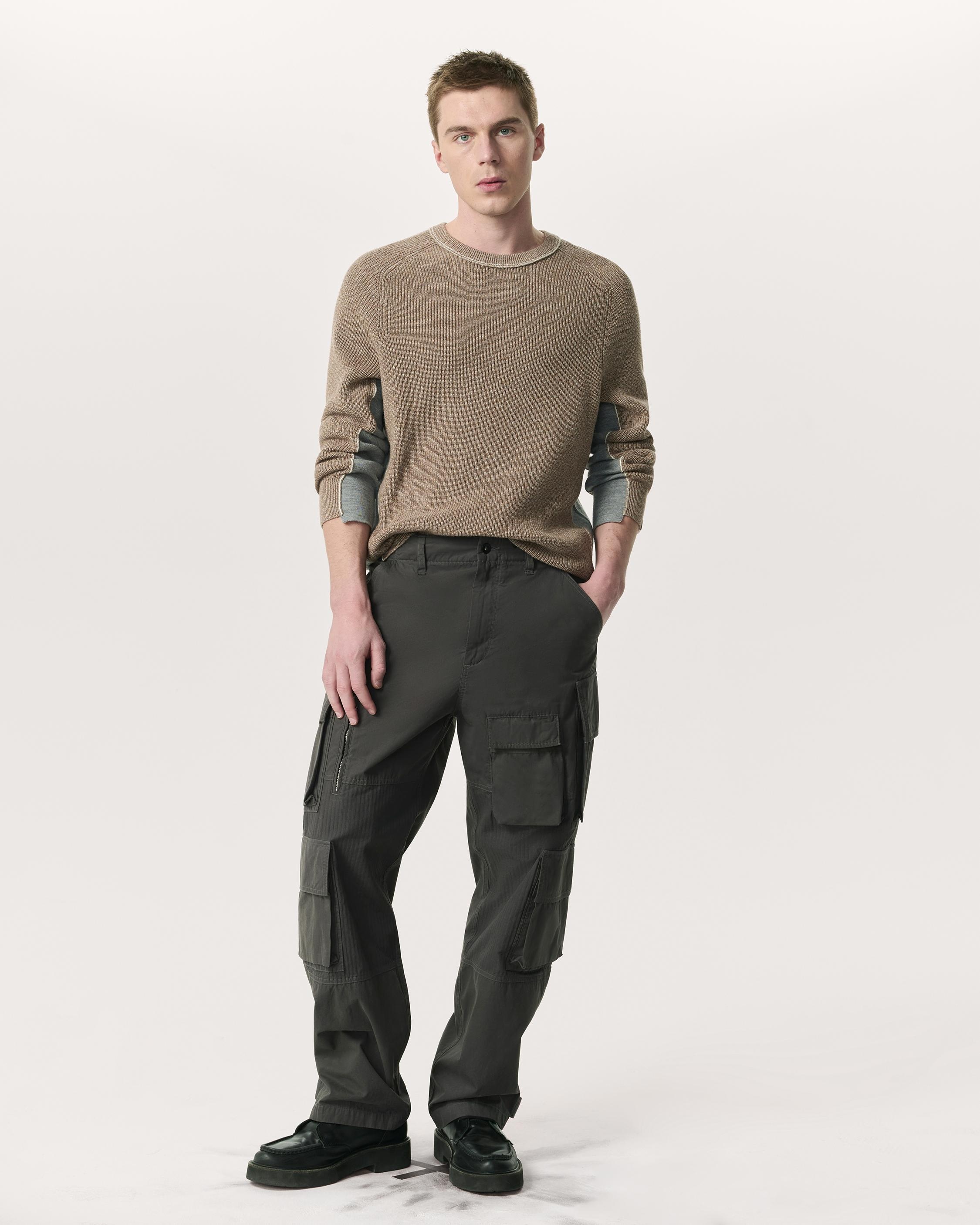 Union Relaxed Straight Cotton Cargo Pants - 2