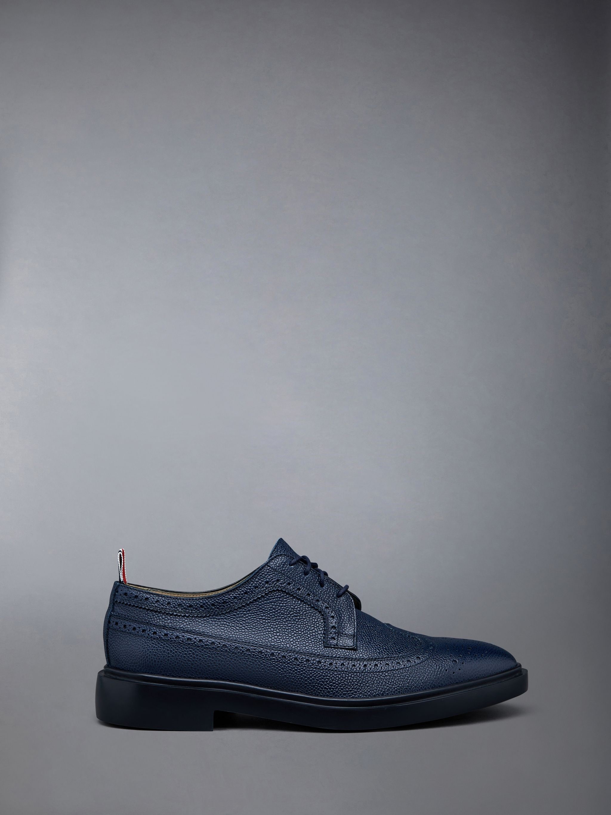 Pebble Grain Leather Longwing Brogue - 1