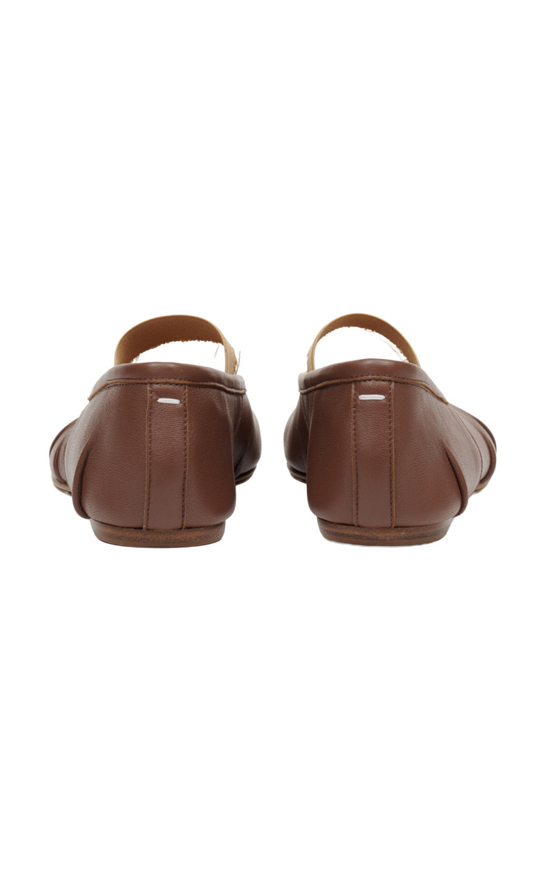 Tabi Leather Ballet Flats brown 4