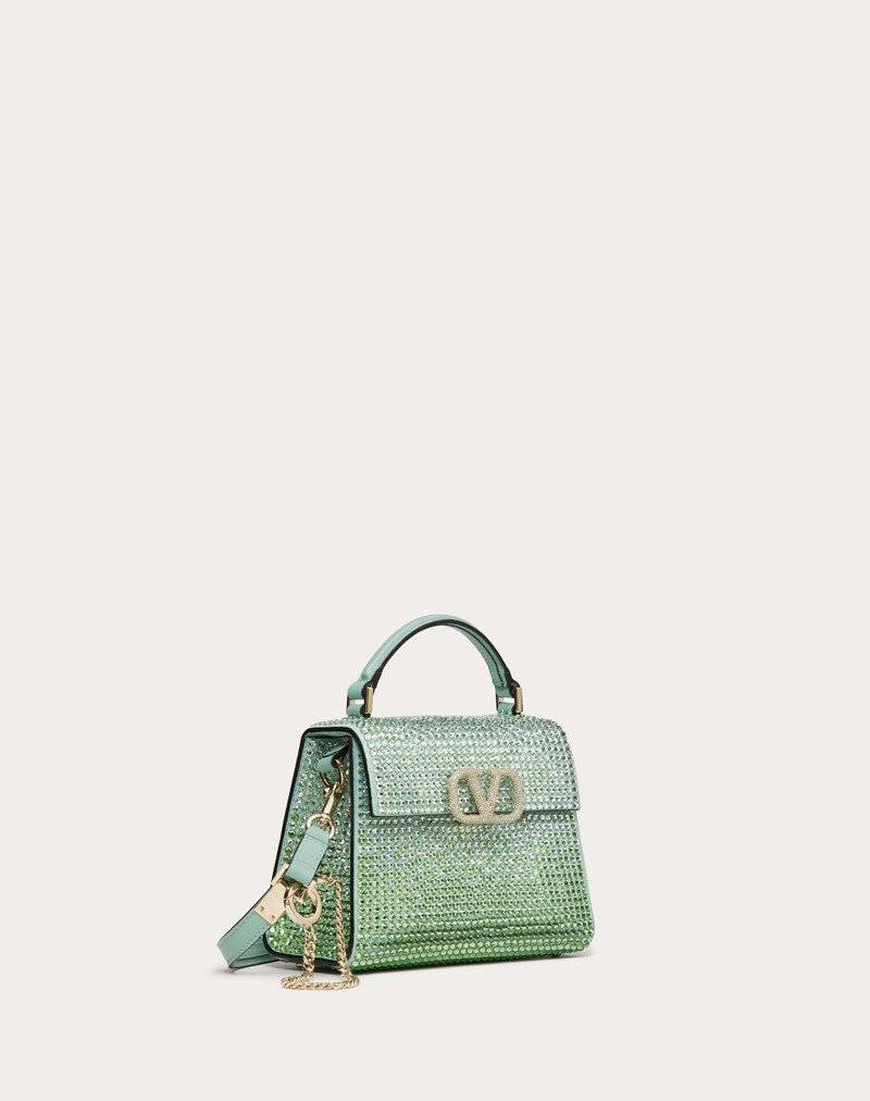 MINI VSLING HANDBAG WITH RHINESTONES 2