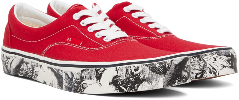 Red Printed Sneakers 4