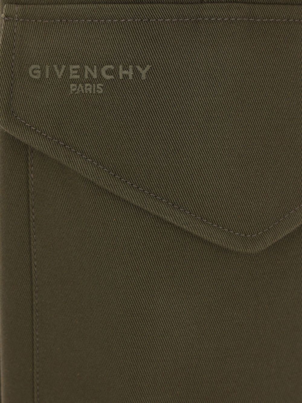 embroidered-logo cargo trousers - 3