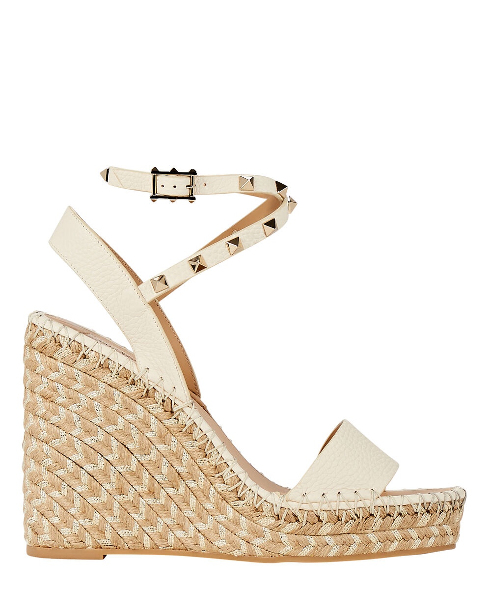 Rockstud Espadrille Wedge Sandals - 1