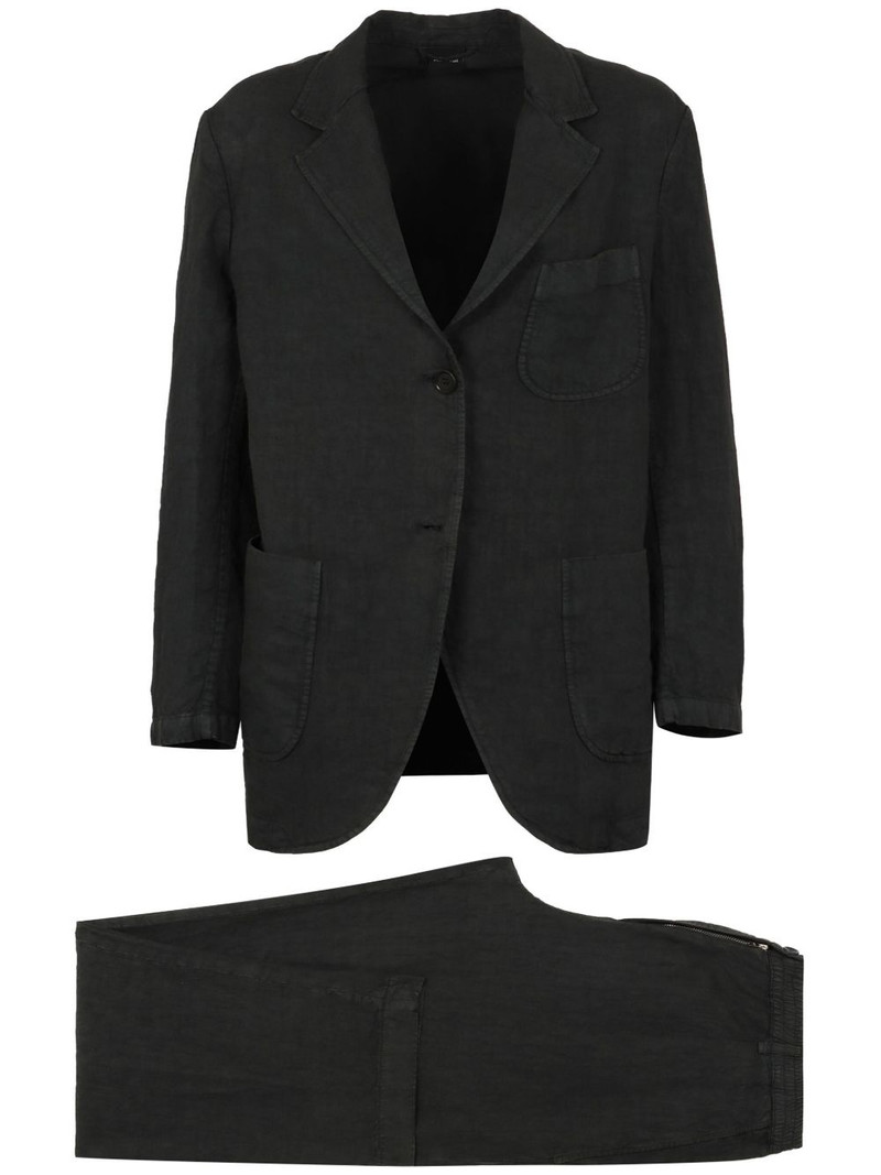 linen single-breasted suit 1