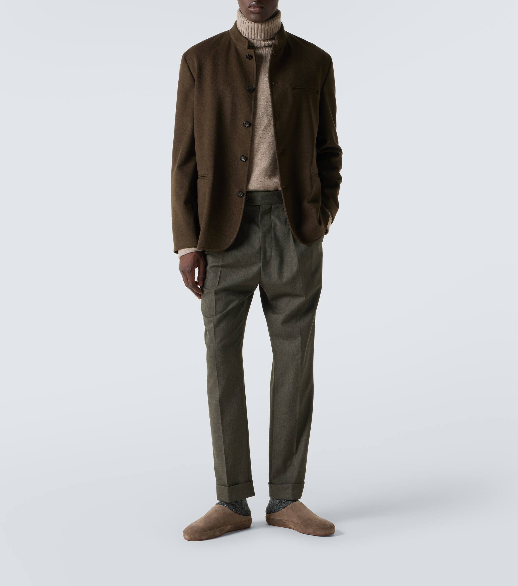 Stafford virgin wool straight pants - 2