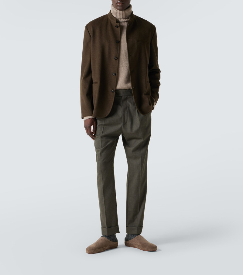 Loro Piana Stafford virgin wool straight pants outlook