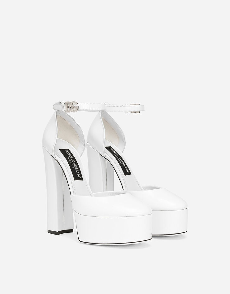 Polished calfskin platforms - 2