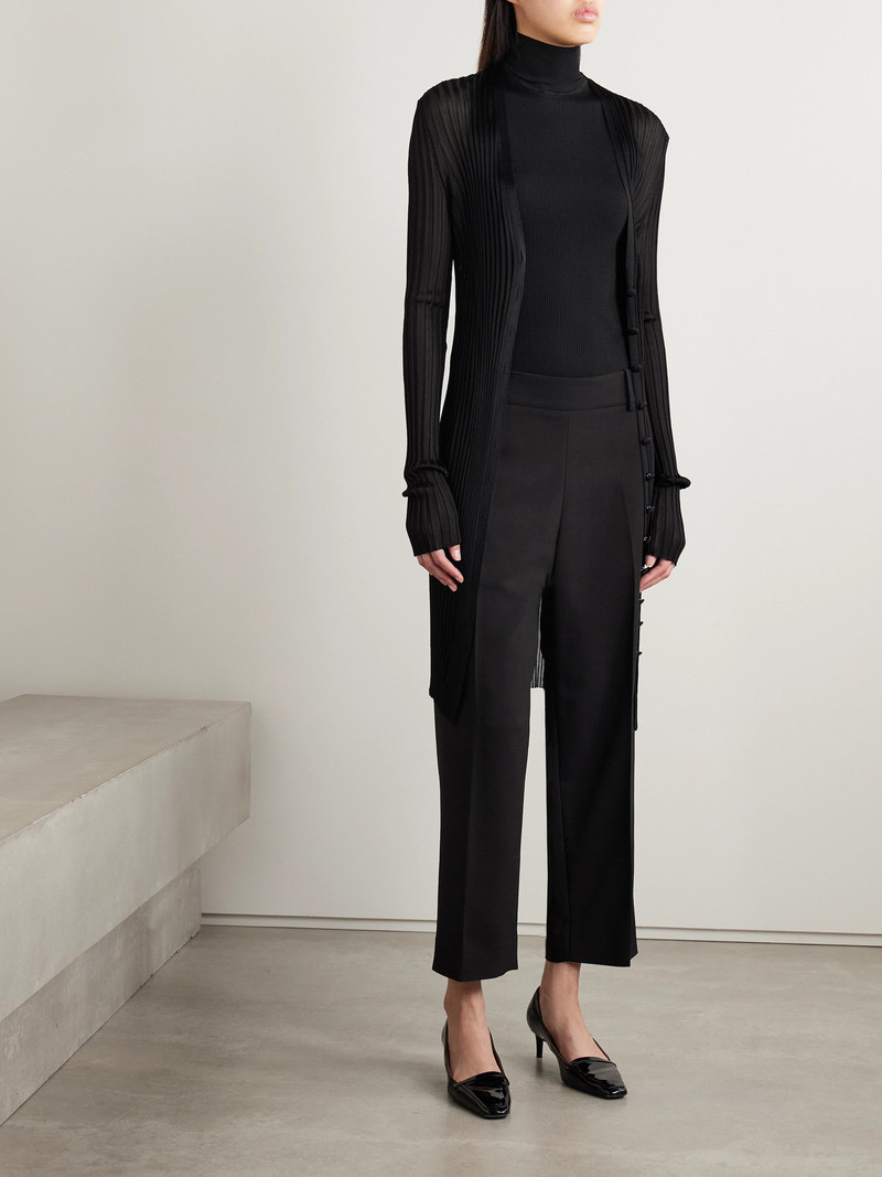 KHAITE Ramon Ribbed-knit Cardigan outlook