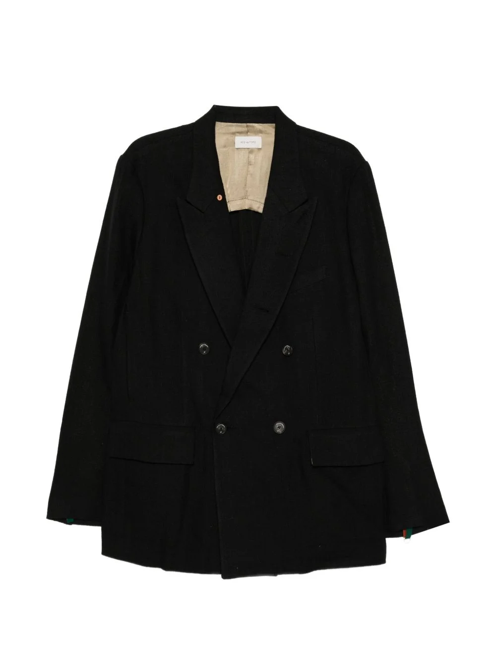 DOUBLE-BREASTED SILK BLAZER - 1