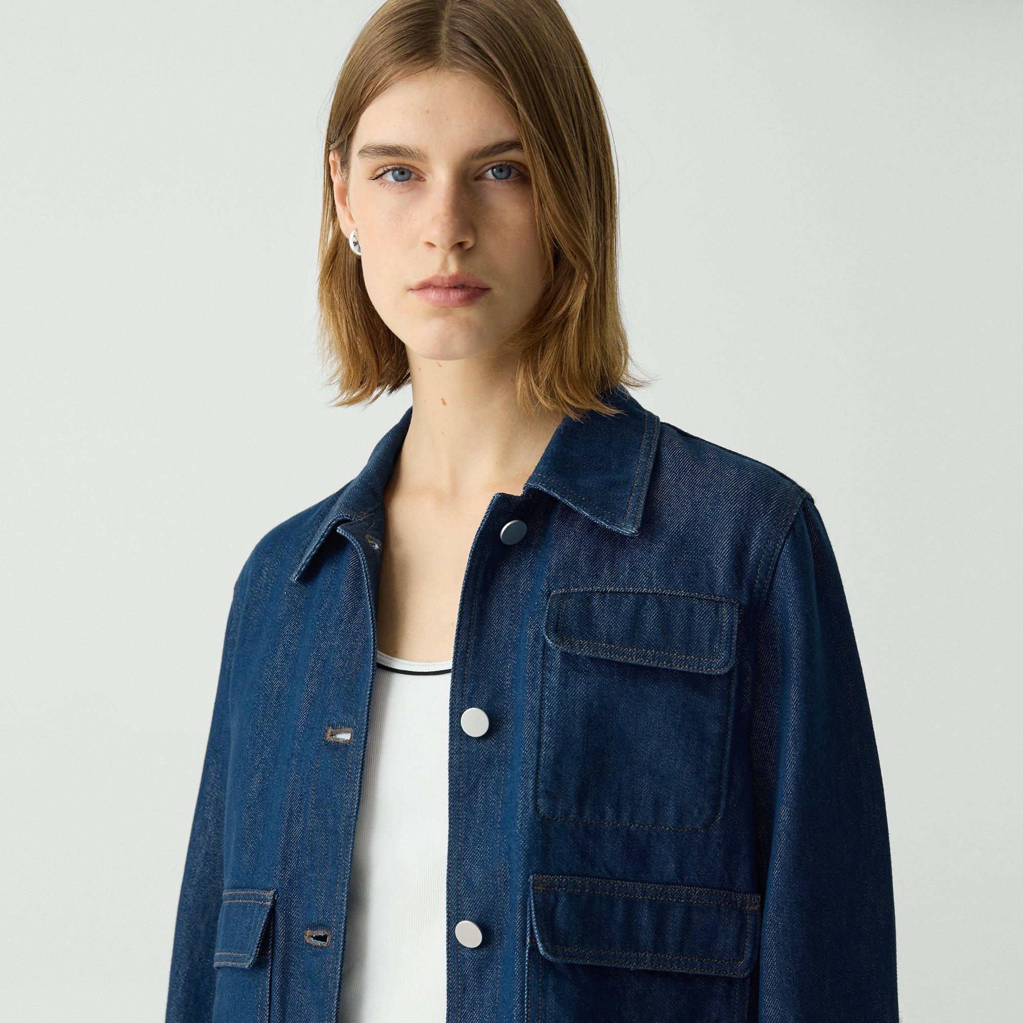 Casual Jacket in Relaxed Denim - 5