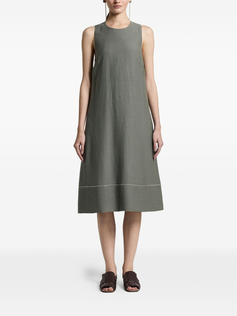 crew-neck midi dress 1