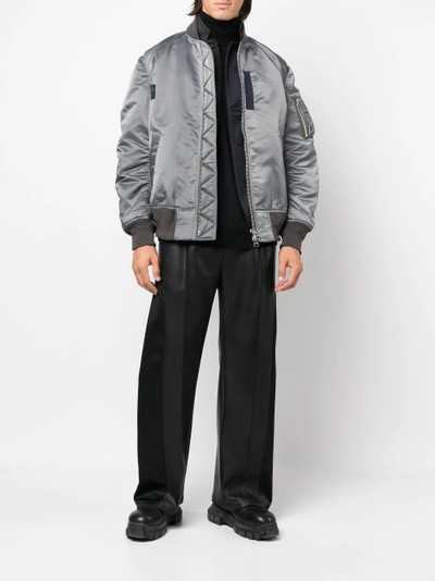 sacai zip-up bomber jacket outlook