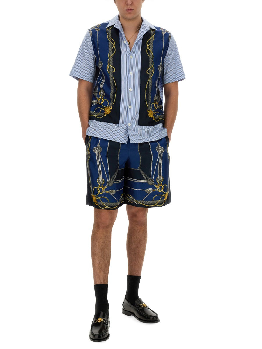 Versace Men Twill Bermuda Shorts - 3