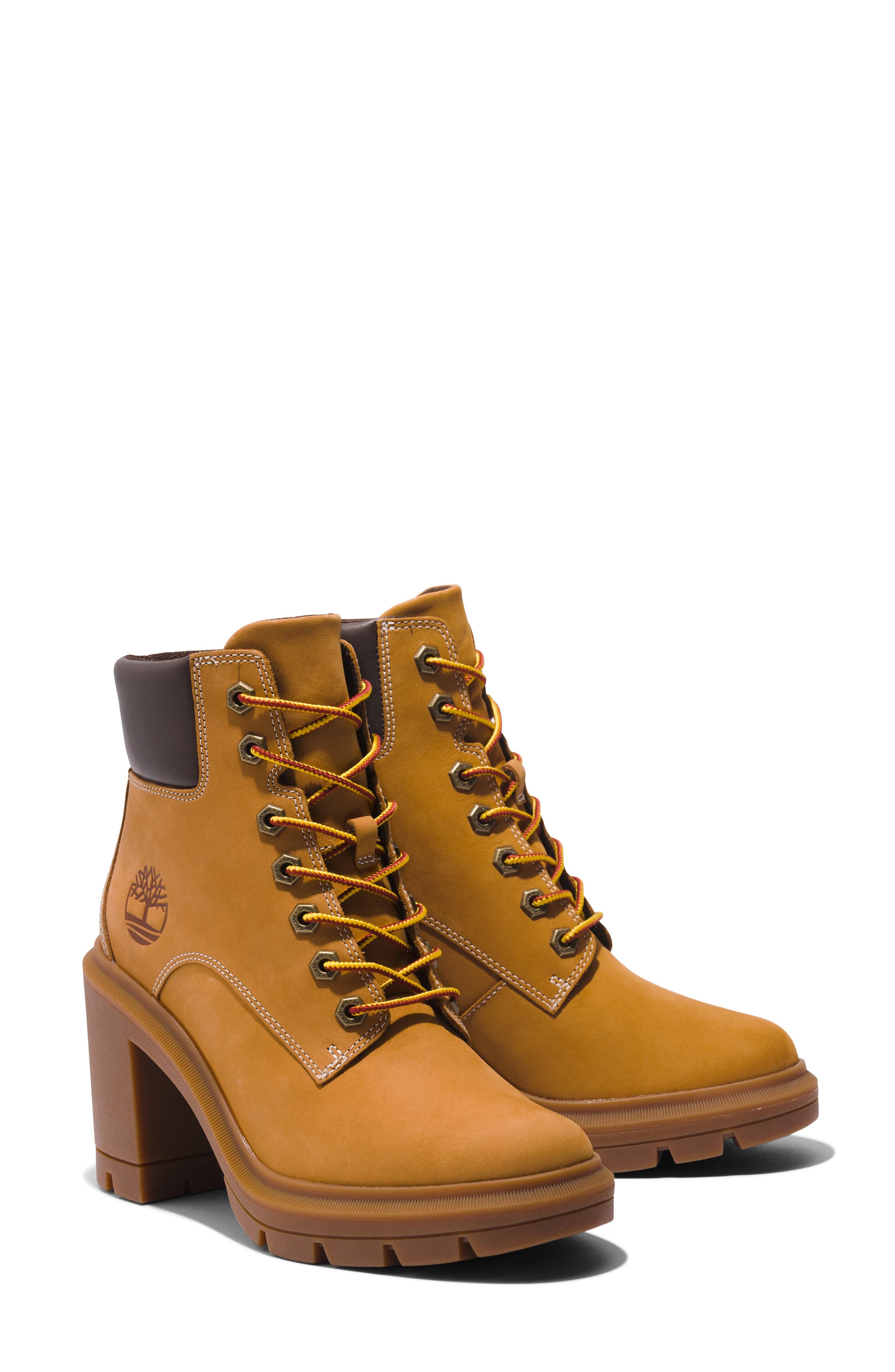 Timberland Allington Heights Block Heel Boot in Wheat at Nordstrom - 7