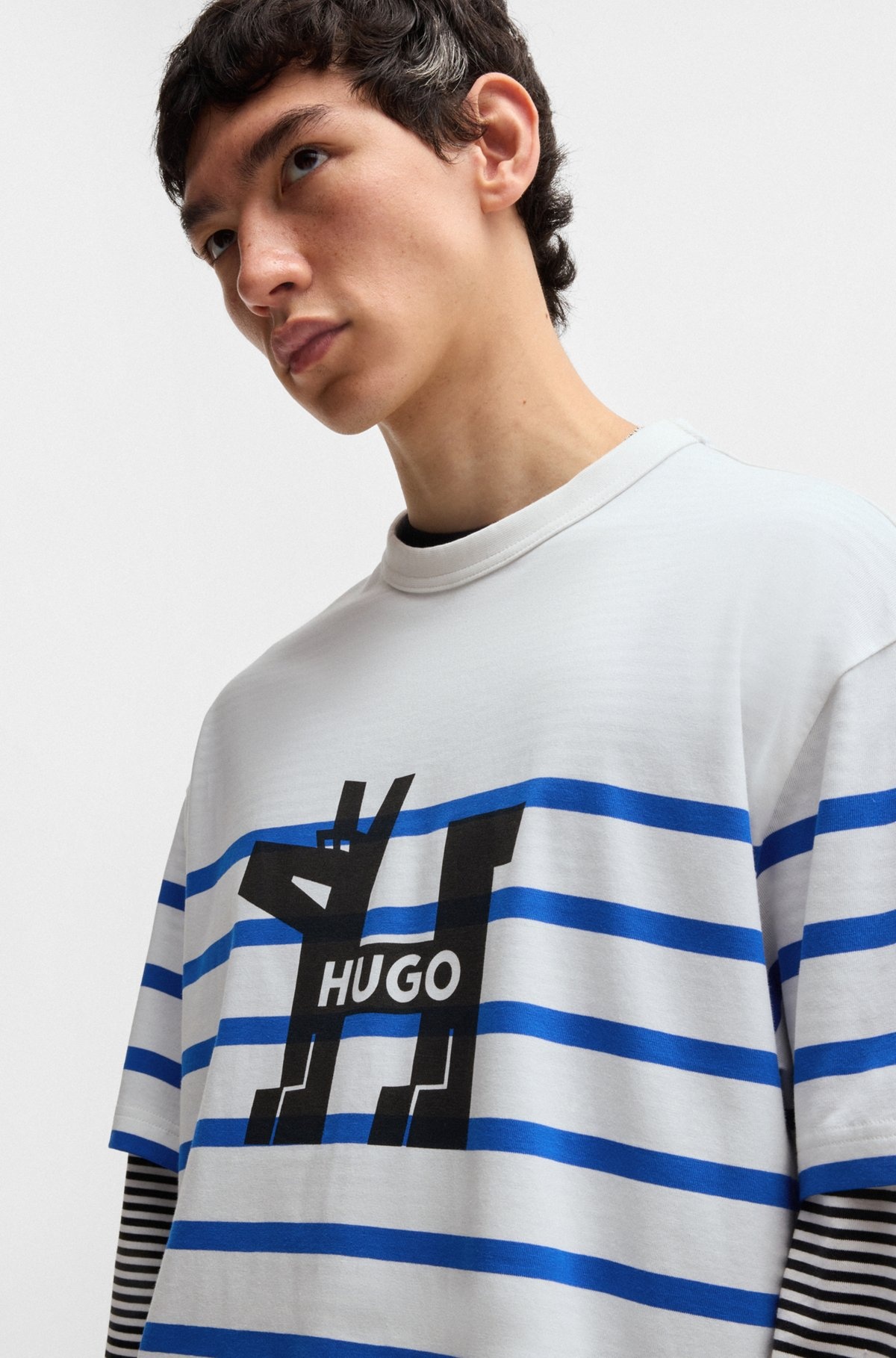 COTTON-JERSEY LOOSE-FIT T-SHIRT WITH DOG LOGO - 3