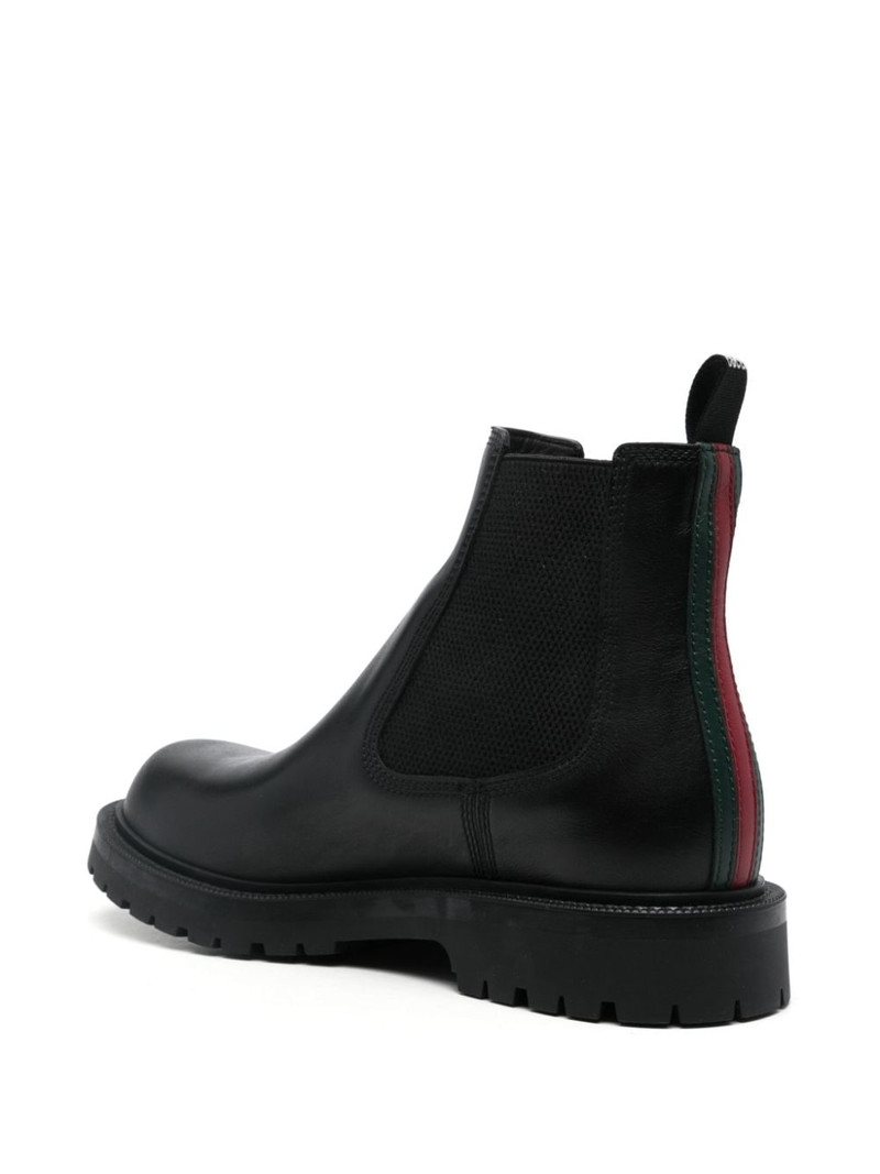 Web stripe-trim boots 3