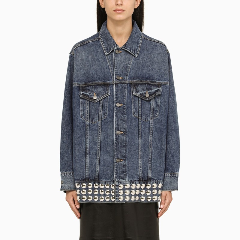 Oversize denim archer jacket - 1