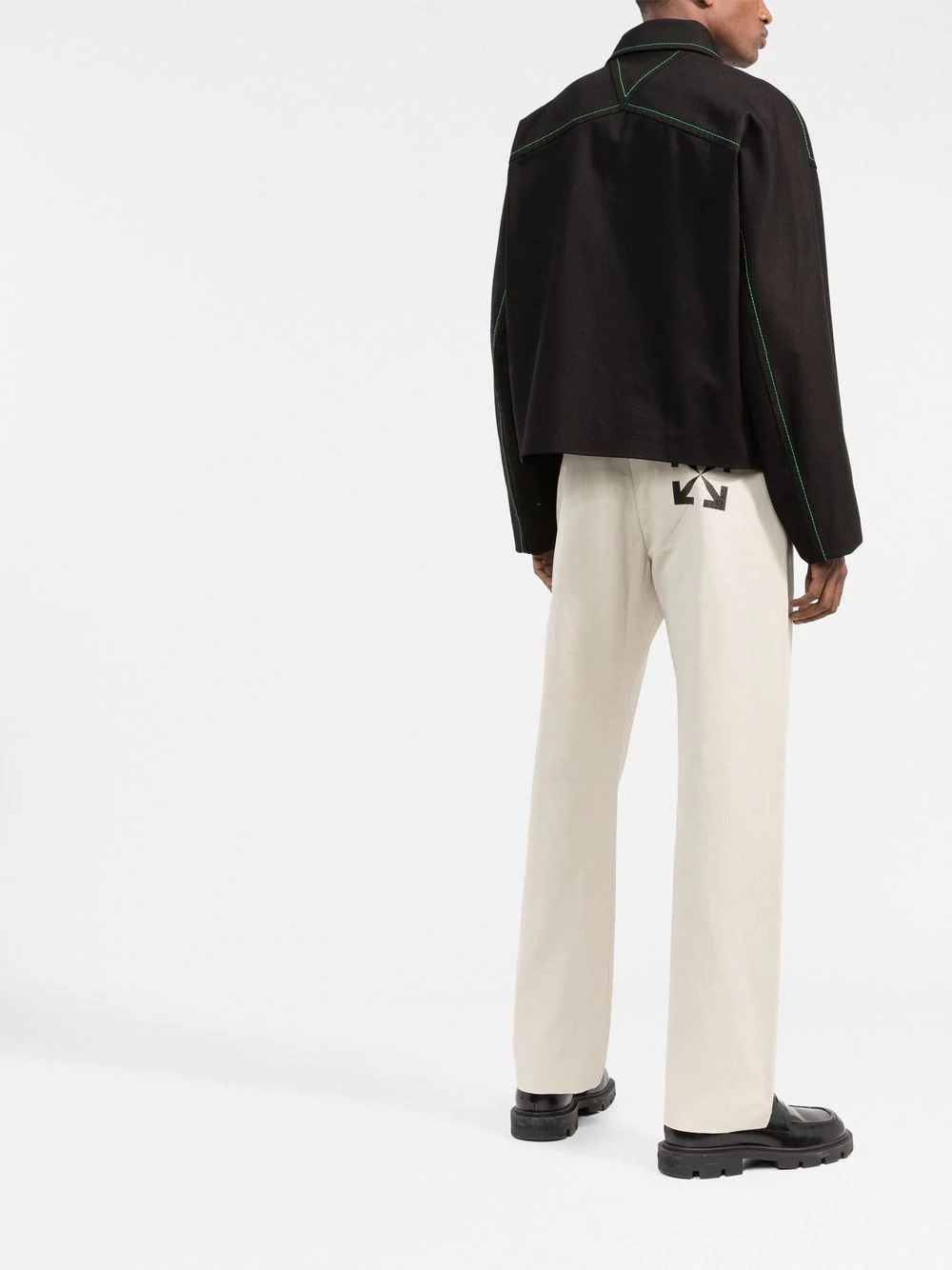 straight-leg chino trousers - 4