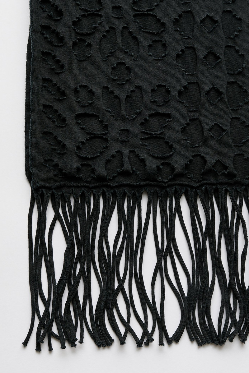 Our Legacy Tore Scarf Cut Fairisle Ink Band Jersey outlook