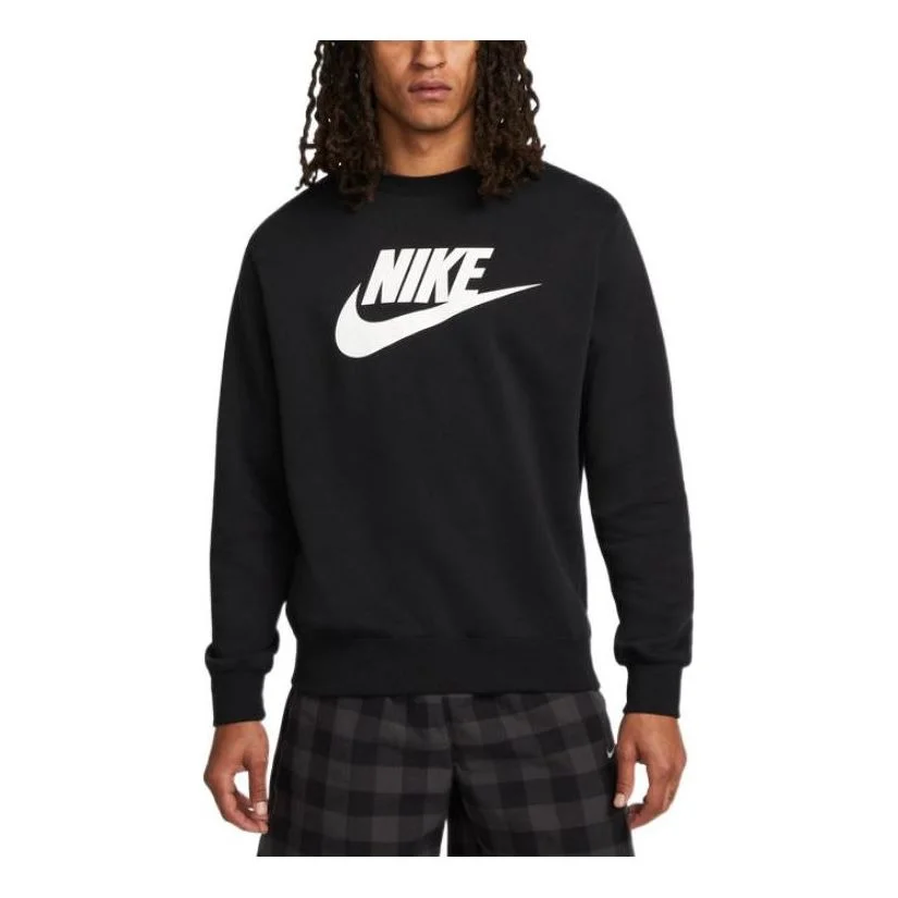 Nike logo crew neck sweatshirt 'Black' DQ4913-010 - 1