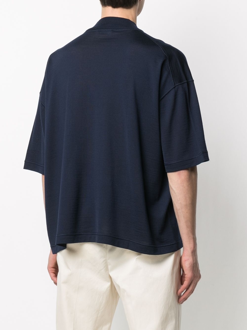 mock neck T-shirt - 4