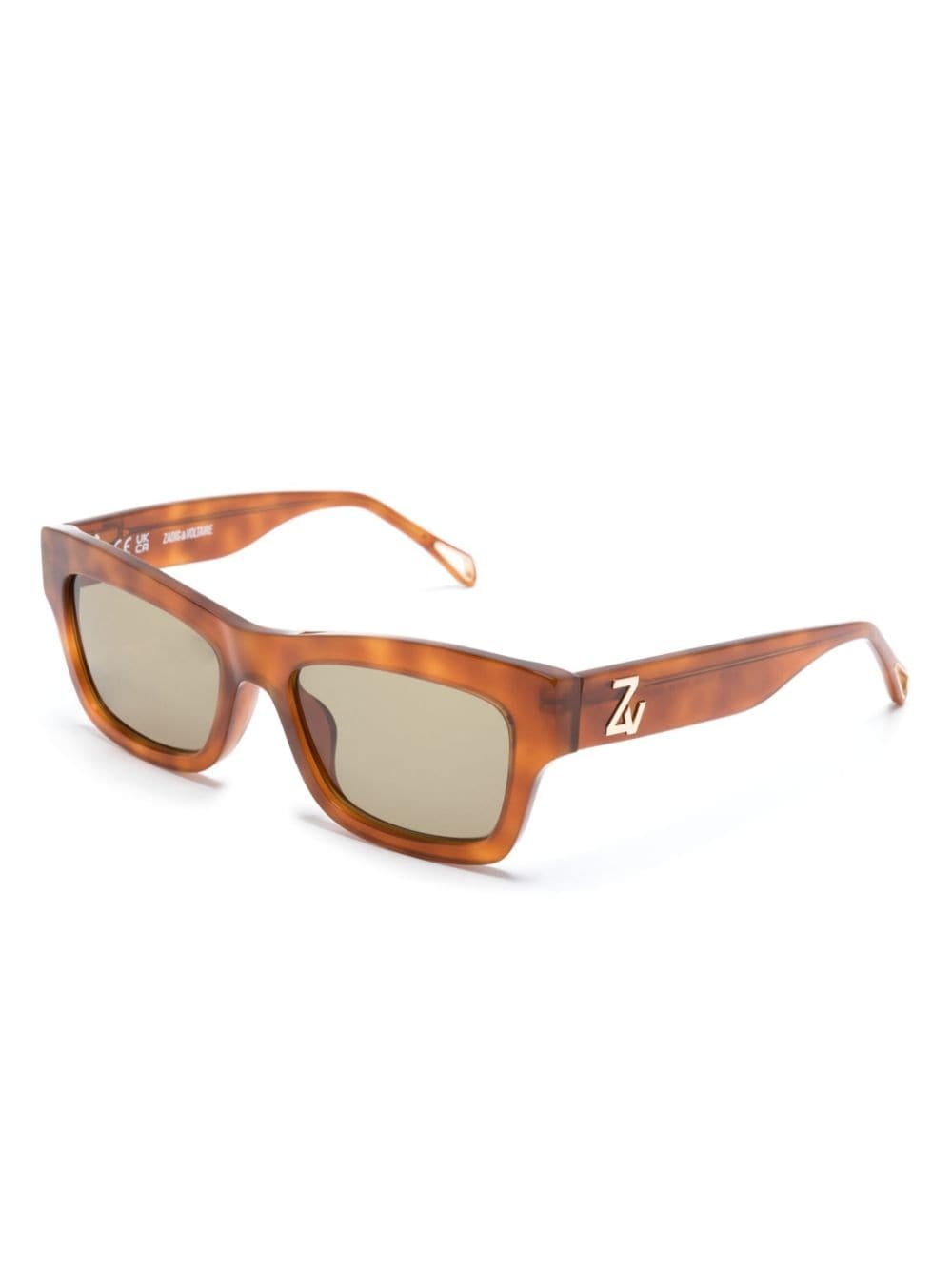 tortoiseshell square-frame sunglasses - 2