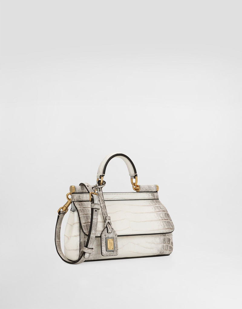 Dolce & Gabbana Elongated Sicily handbag in himalayan crocodile leather outlook