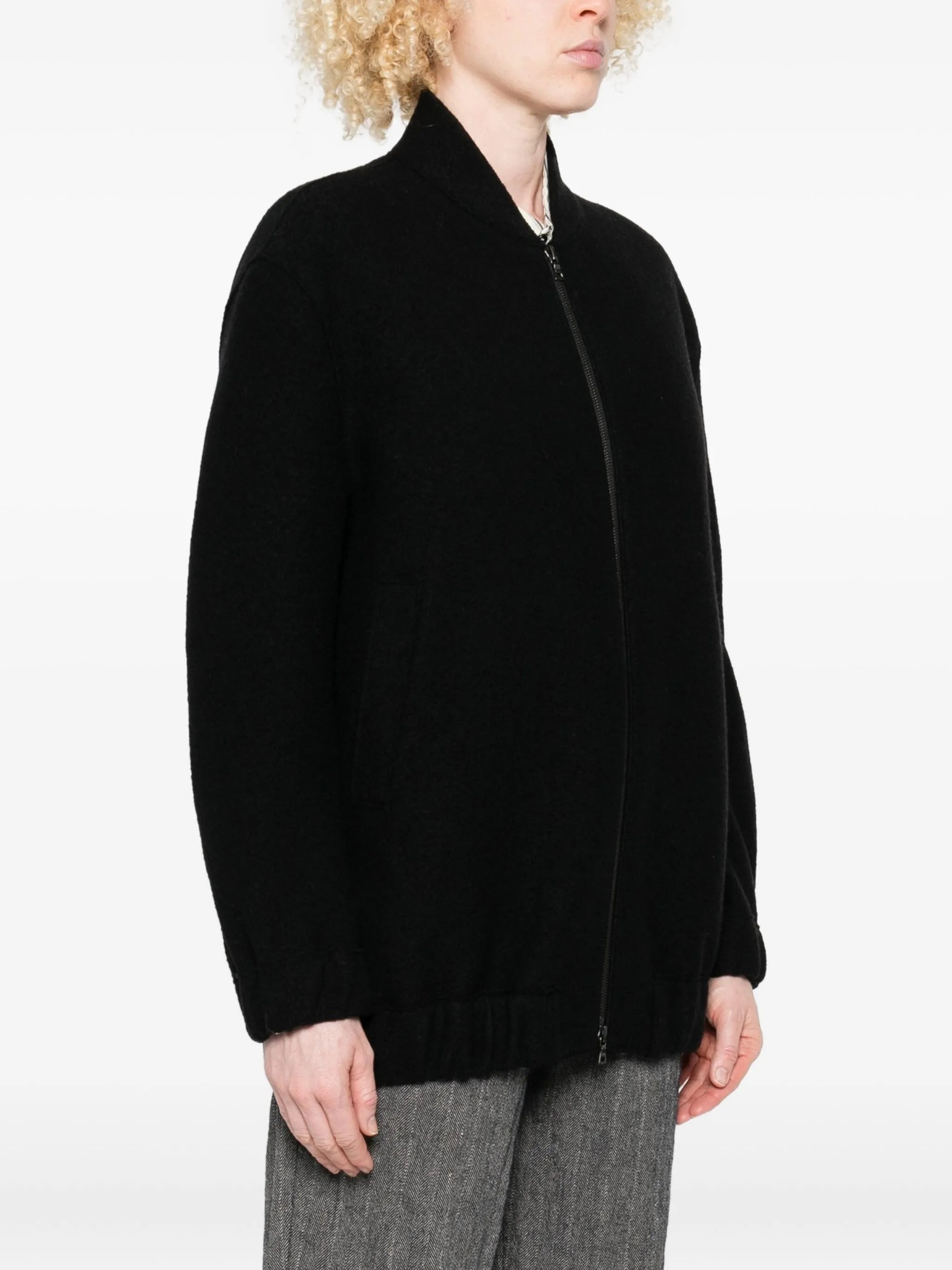 Harris Wharf London Zip-front Balloon-sleeve Jacket - 3