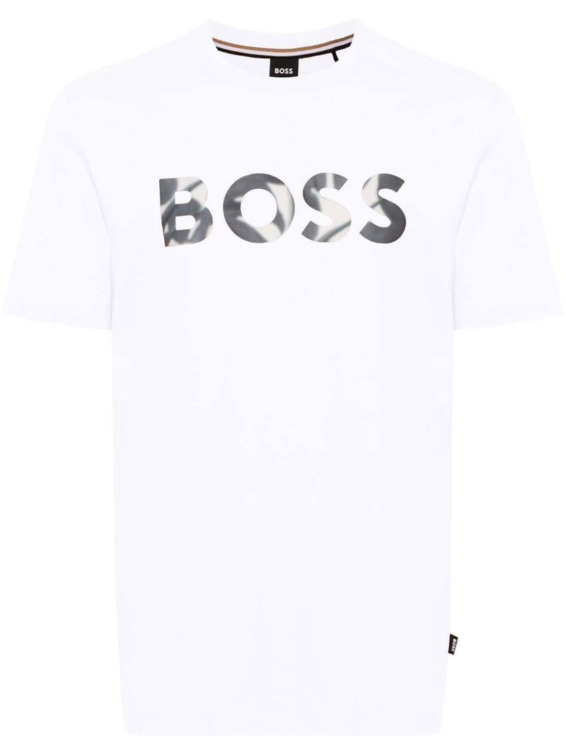 logo-appliquÃ© cotton T-shirt 1