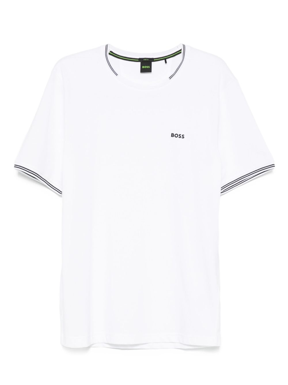 tipped crew-neck t-shirt - 1