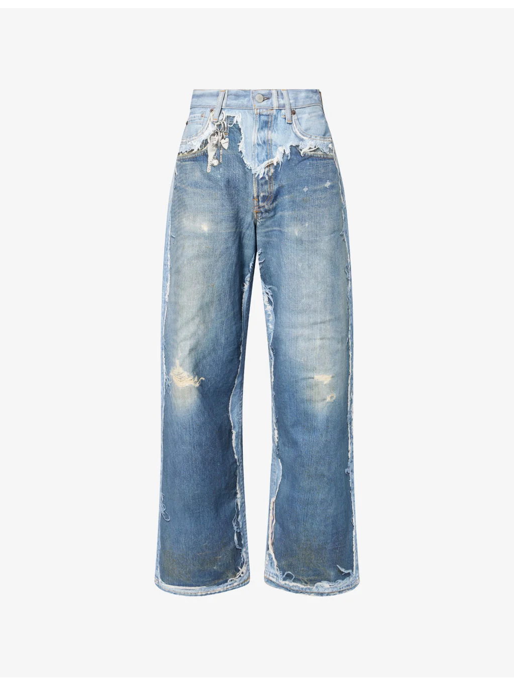 1981 L’oeil Skeleton Wide-Leg Denim Jeans - 1