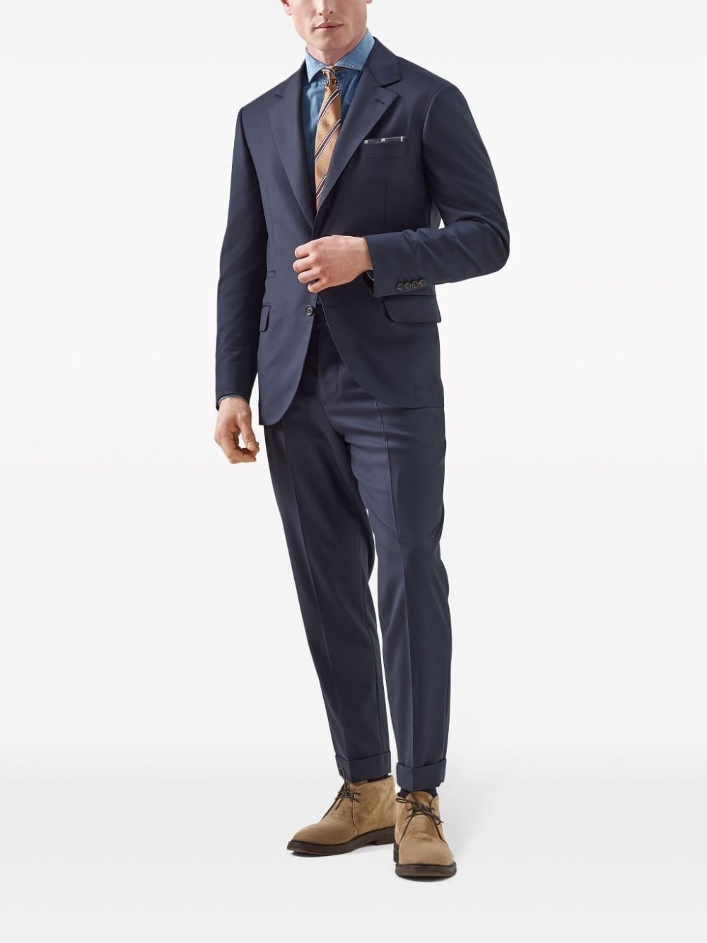 single-breasted virgin-wool blazer - 2