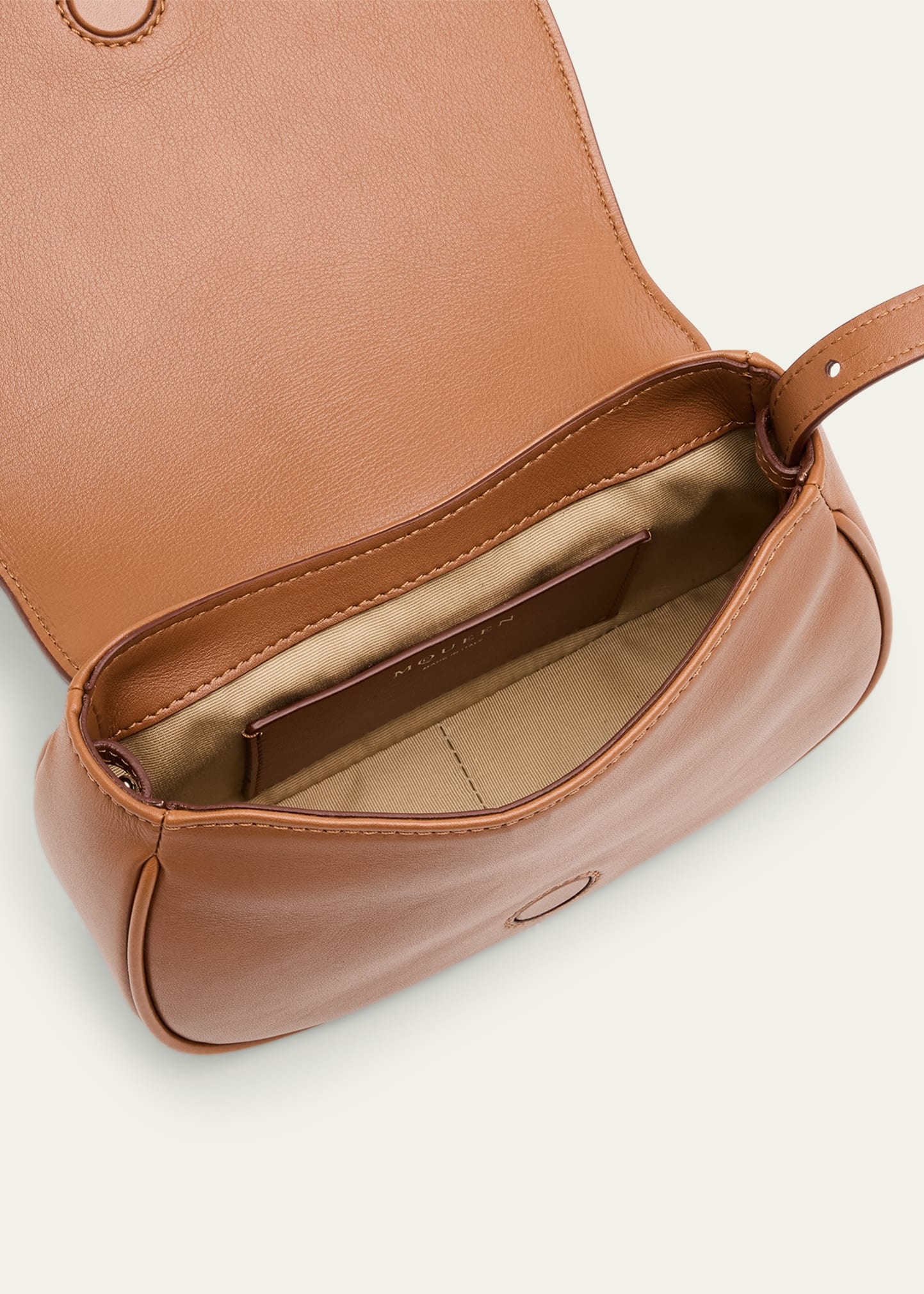 Mini T Bar Leather Saddle Crossbody Bag - 4