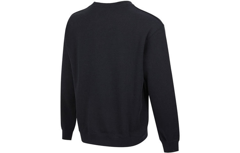 Jordan Men's Air Jordan Logo Alphabet Embroidered Sports Round Neck Pullover Black DH9036-010 outlook