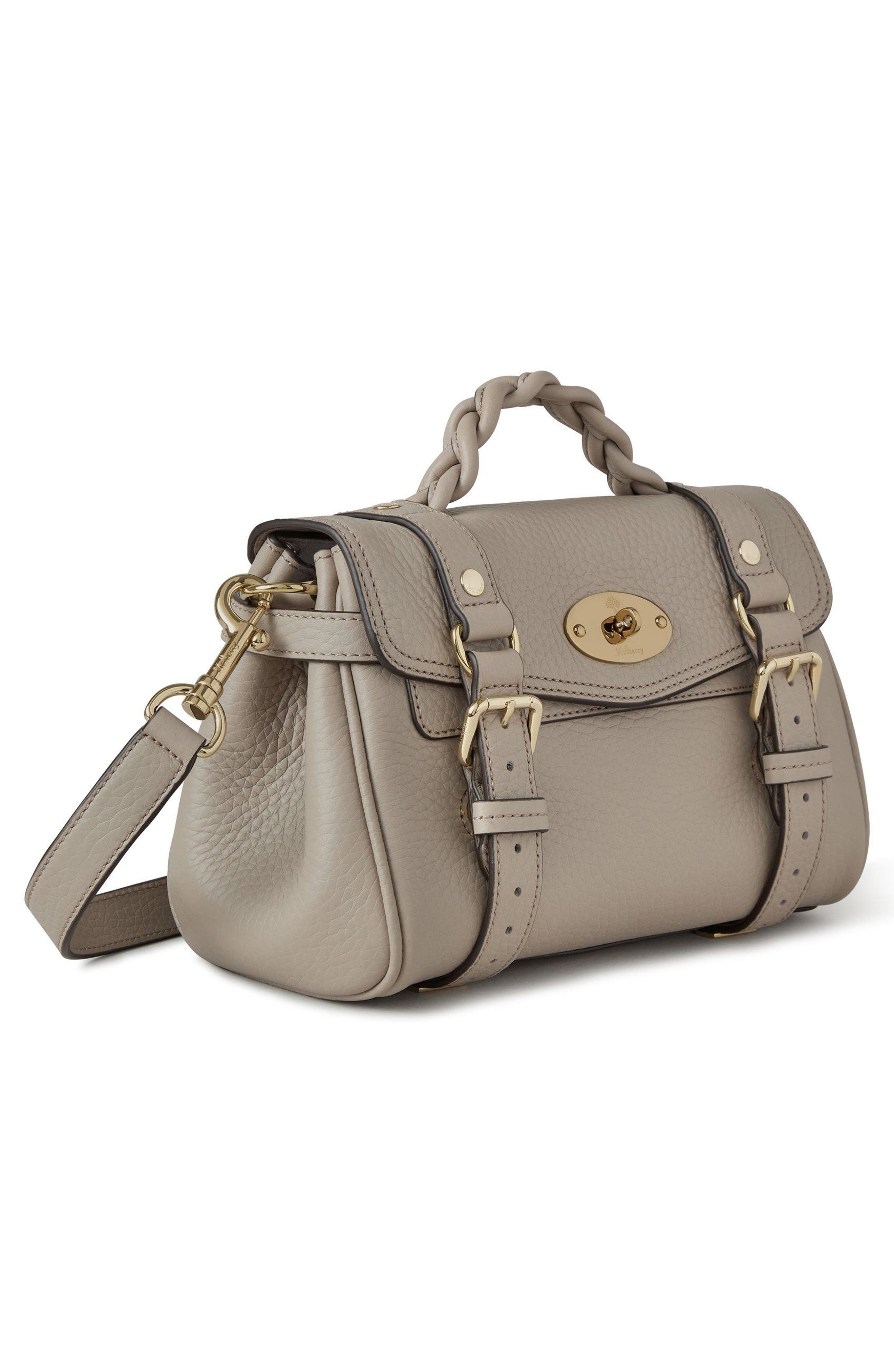 Mulberry Mini Alexa Leather Satchel in Cashmere Taupe at Nordstrom - 5