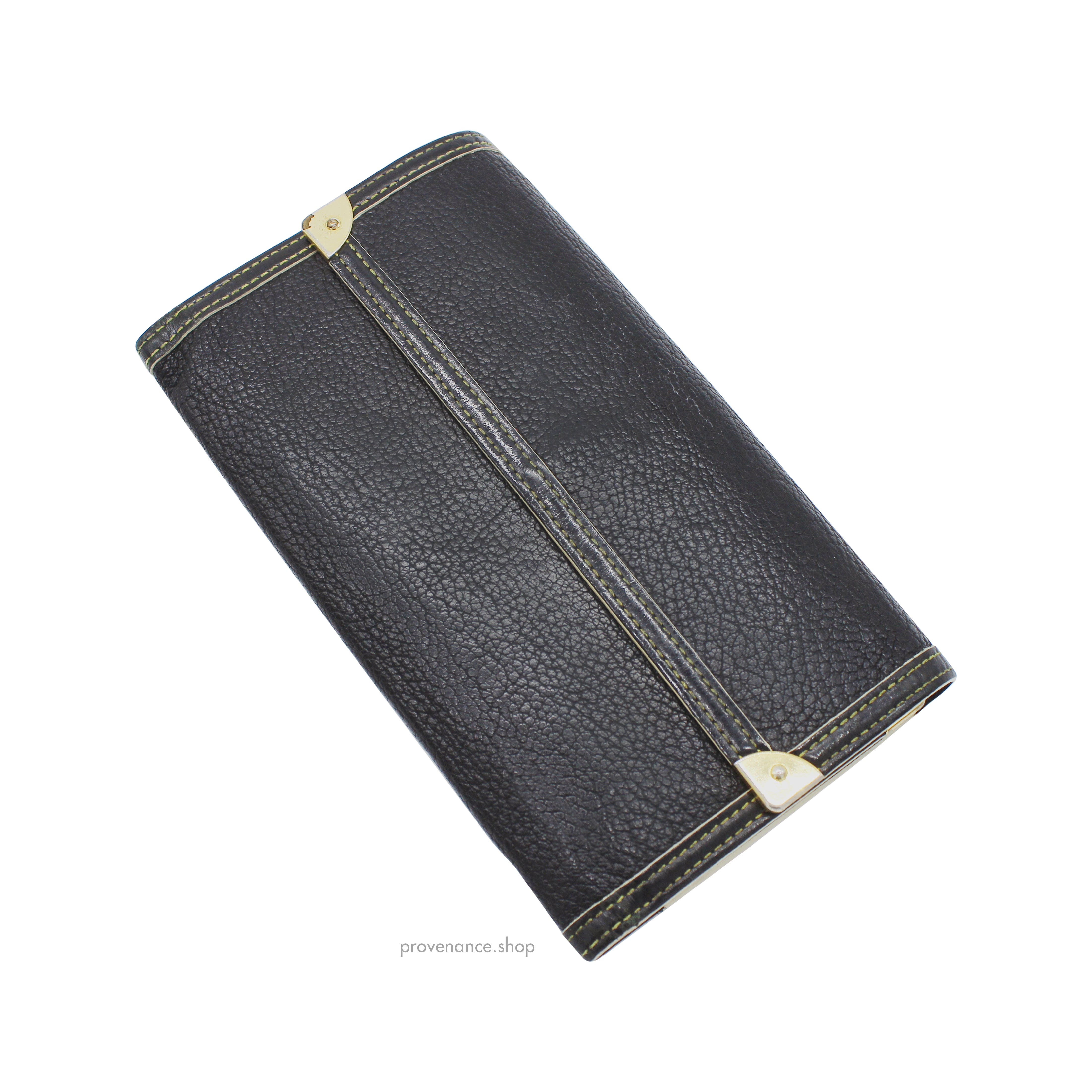 Louis Vuitton x Marc Jacobs International Wallet - Black Suhali Noir Leather - 5