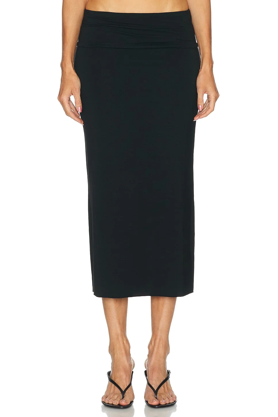 Elsa Soft Jersey Midi Skirt - 1