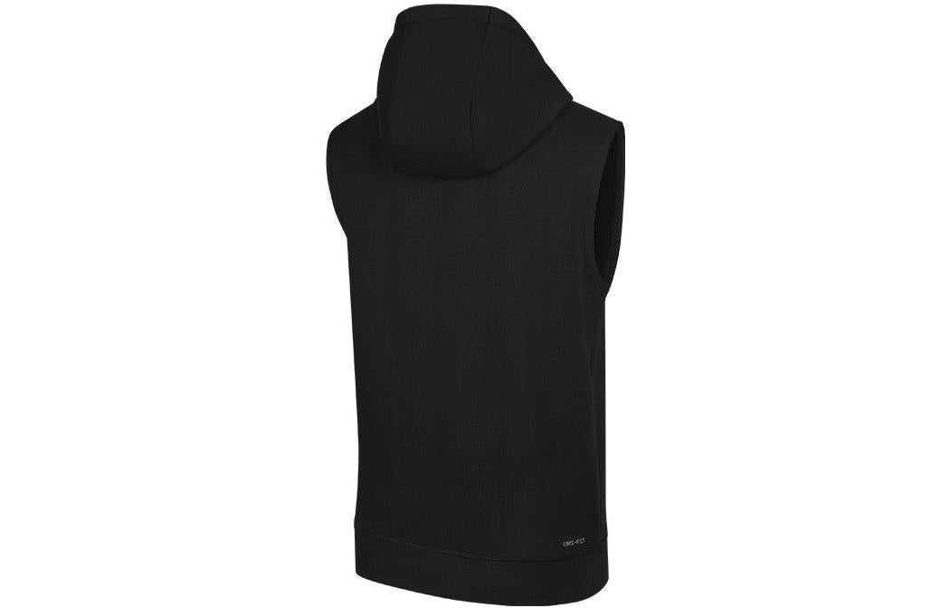 Air Jordan Dri-FIT Sport Sleeveless Breathable Solid Color Pullover hooded Vest Black DM2822-010 - 2