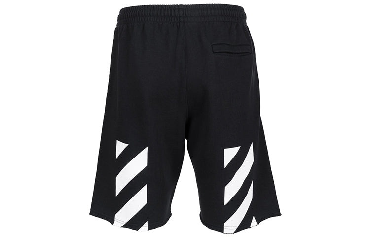 Men's Off-White SS22 Logo Printing Sports Shorts Version Black OMCI006C99FLE0011001 - 2