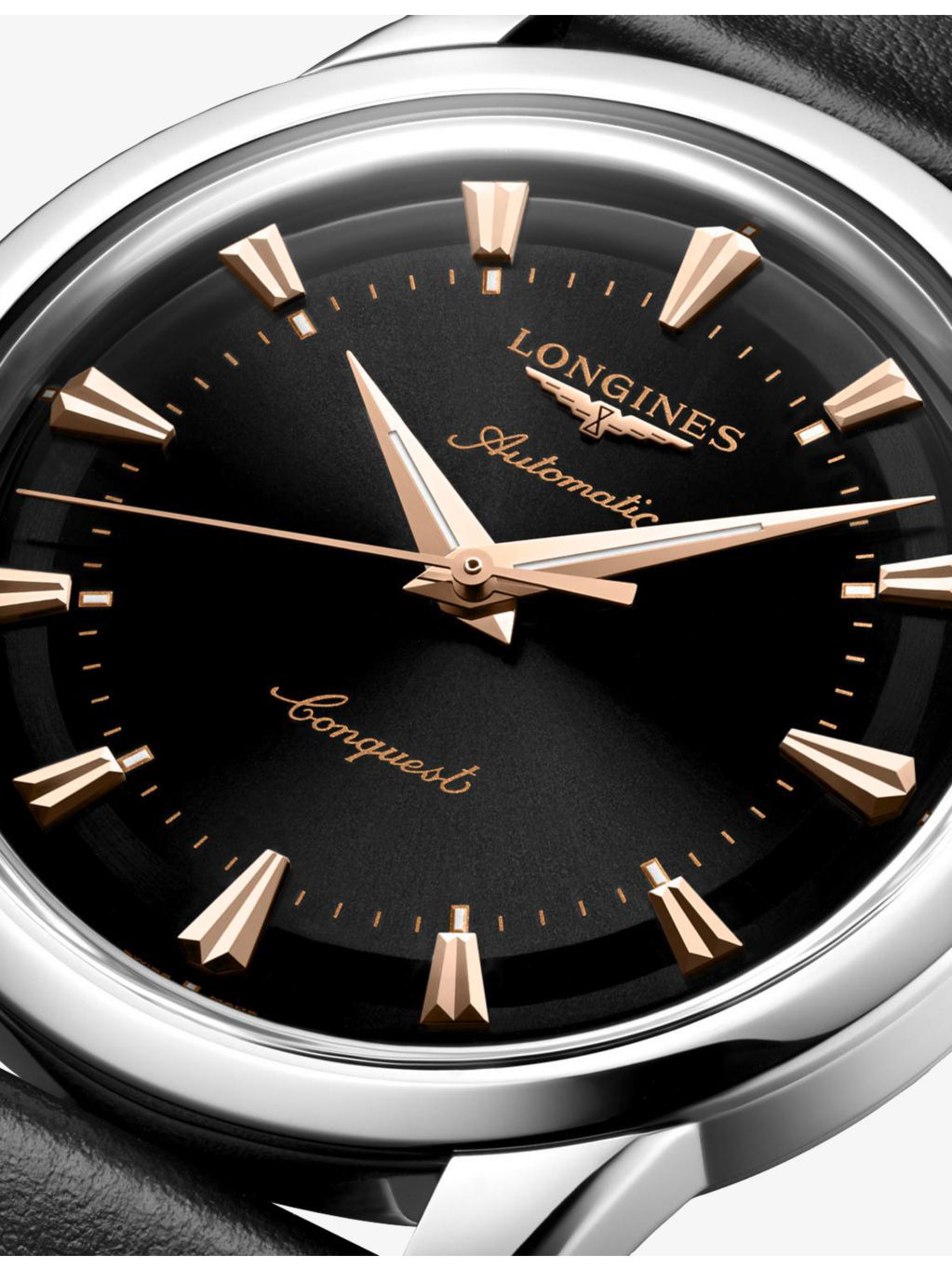 L1.650.4.52.2 Conquest Heritage Stainless-Steel Automatic Watch - 4