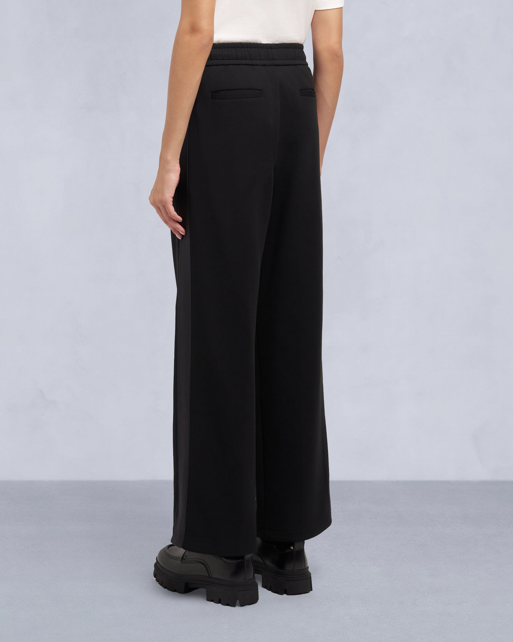 MIX MEDIA WIDE LEG PANT - 4