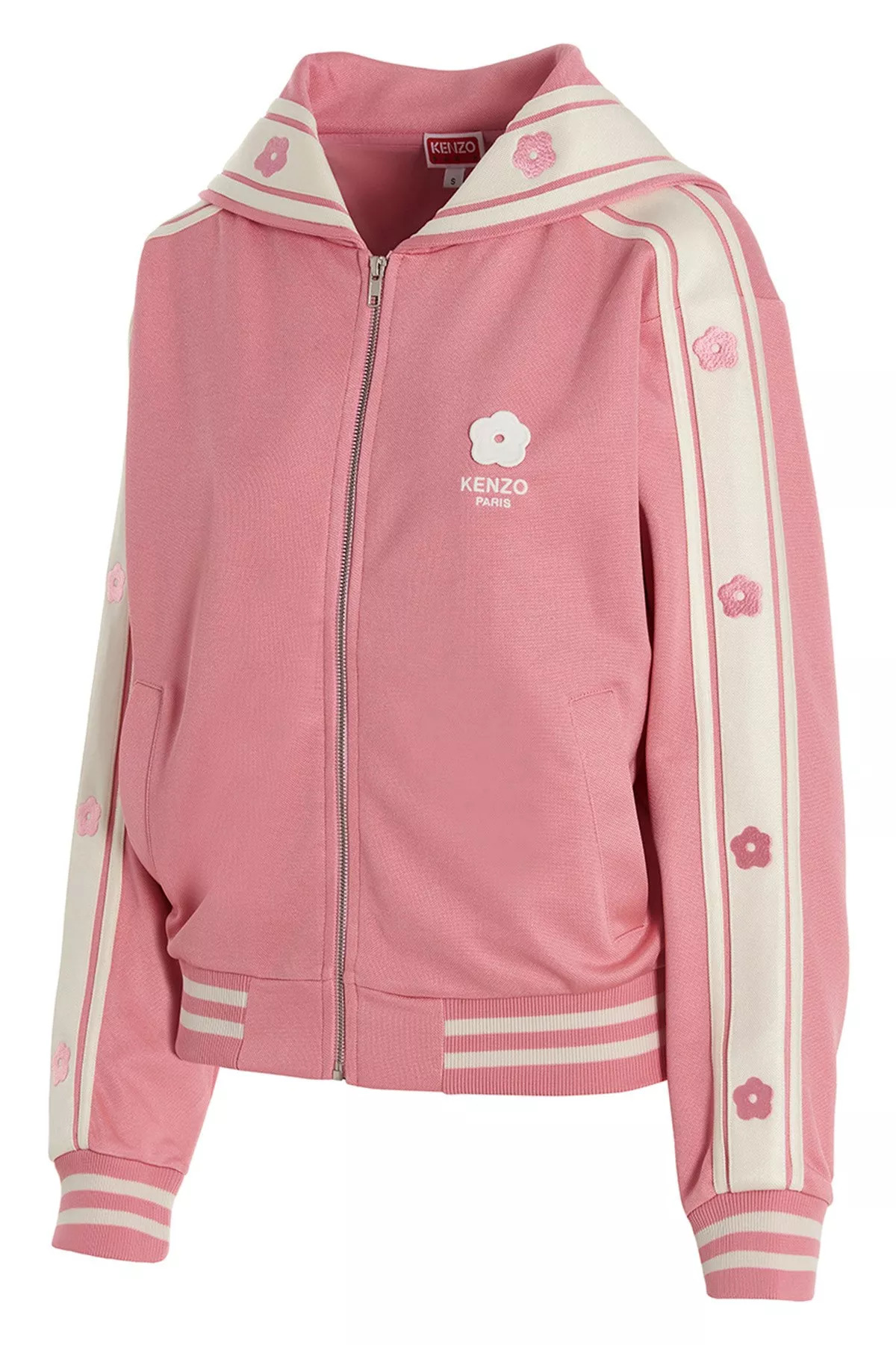 Logo embroidery bib sweatshirt - 4