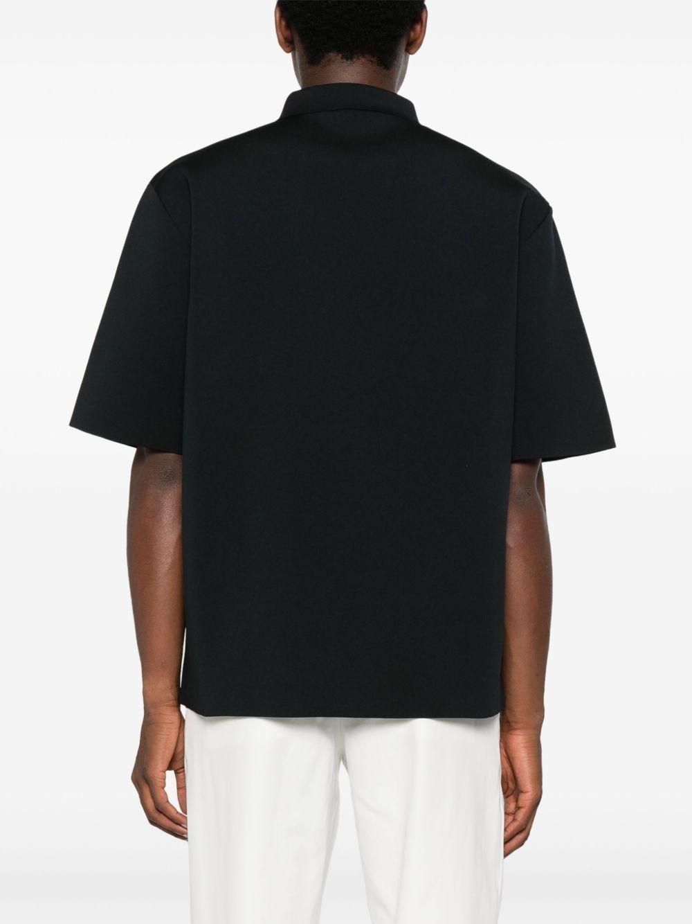 short-zip T-shirt - 3