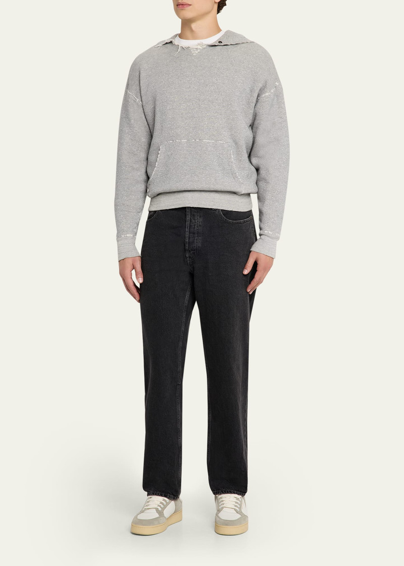 SAINT LAURENT Men's Black Denim Straight-Fit Jeans outlook